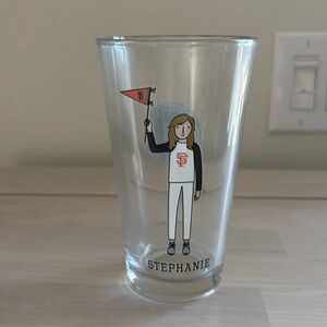 ⚾️ San Francisco Giants “Stephanie” glass - NWOT